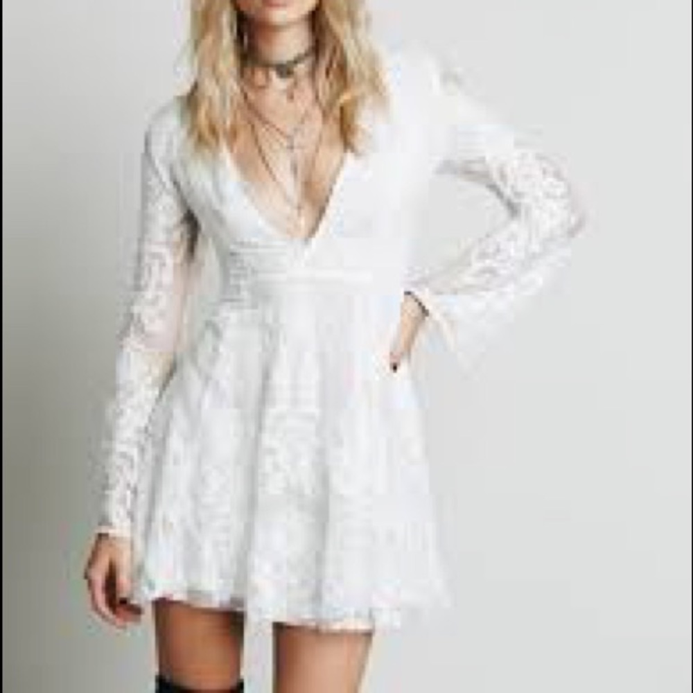 Free people reign ivory dress
